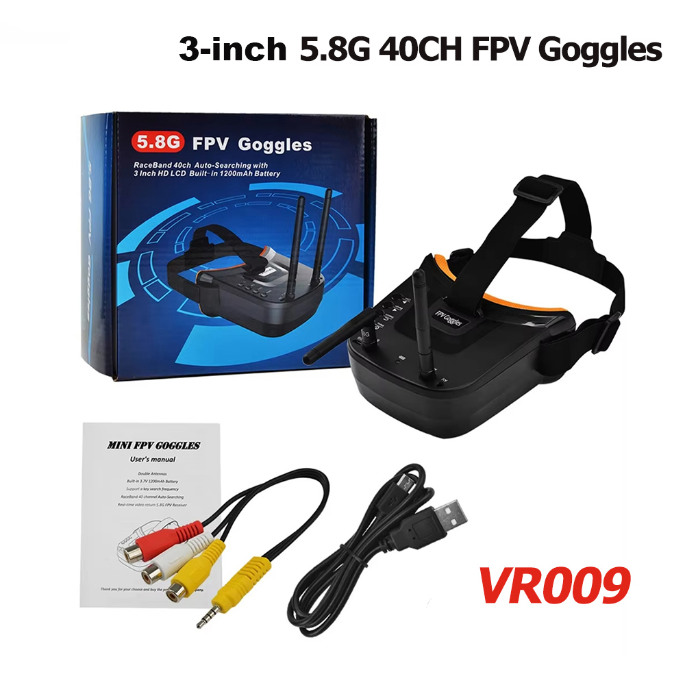 Drone Gimbal Controller - VR009 FPV Video Goggles 3Inch 480*320