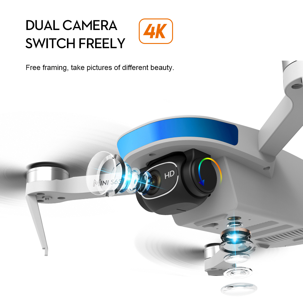 S6S GPS Optical Flow Positioni - огляд і ціна Drone Gimbal 2 Axis